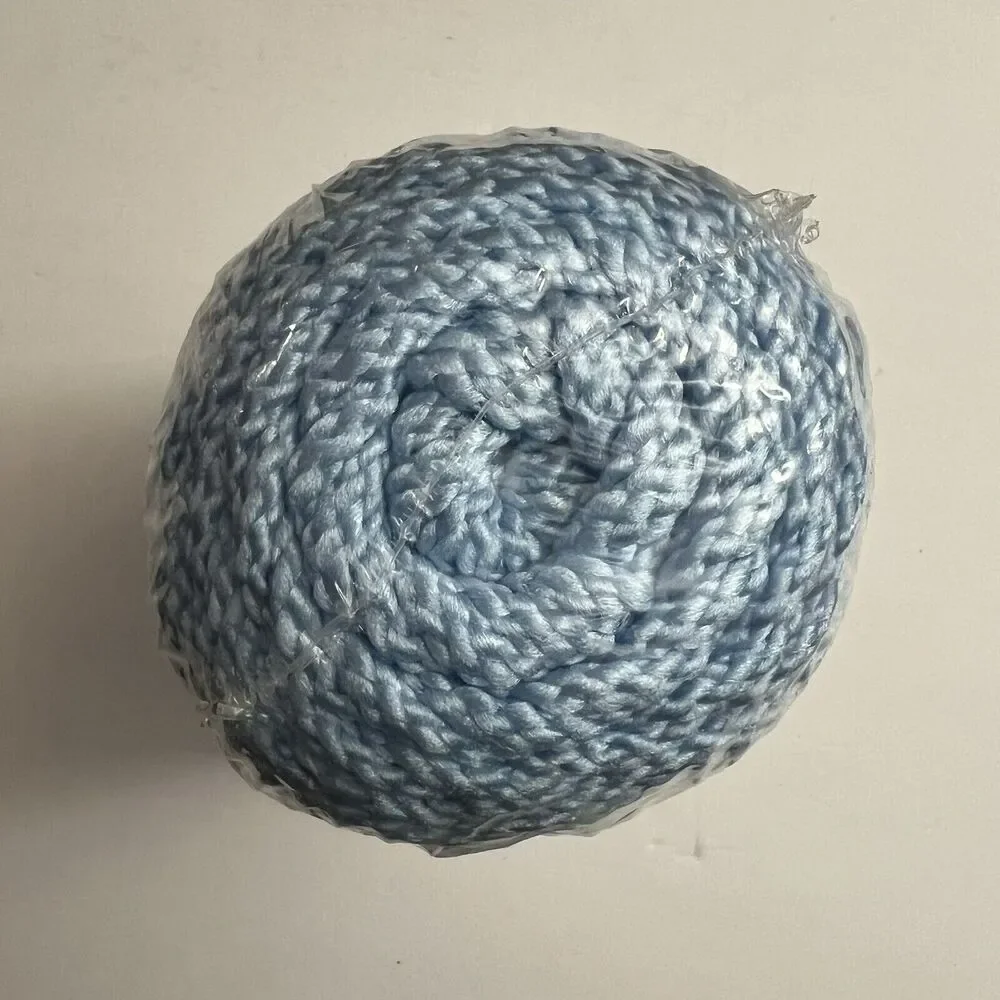 Bonnie Craft Cord 6mm 100 Yards Crochet Knit Knotting Weaving Macrame Sky Blue